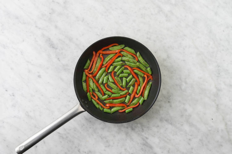 Cook the veggies
