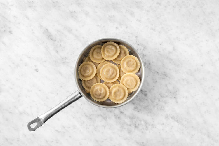 Cook the ravioli