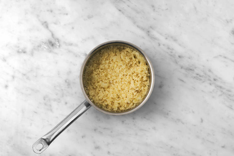Cook the onion couscous