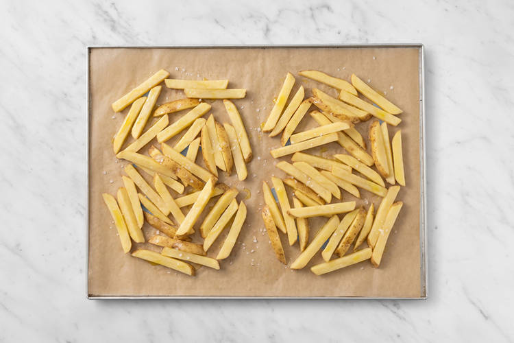 Bake the fries