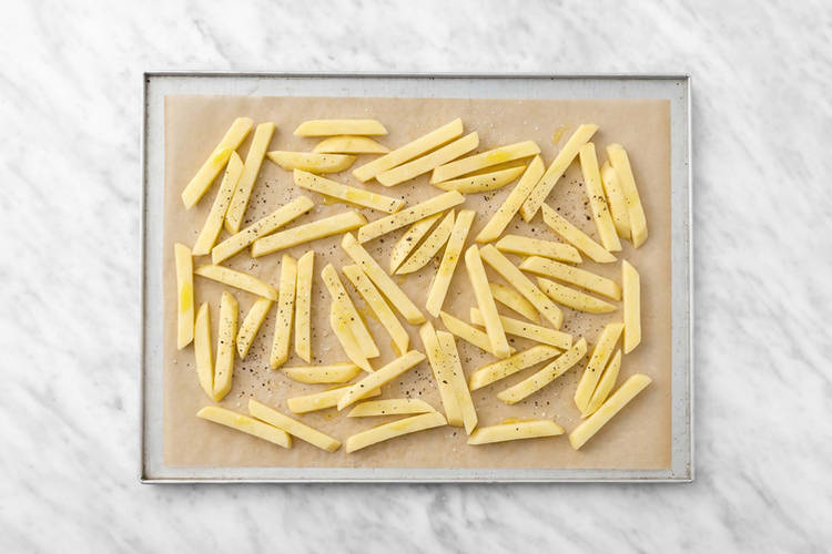 Bake the fries