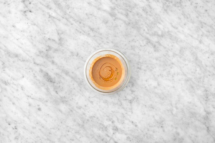 Get prepped & make the miso dressing