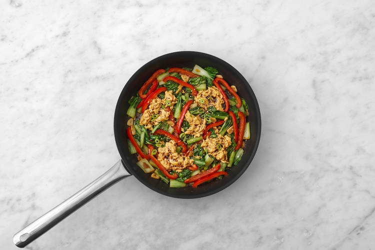 Cook the veggies