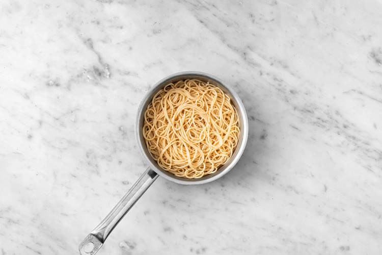 Cook the egg noodles