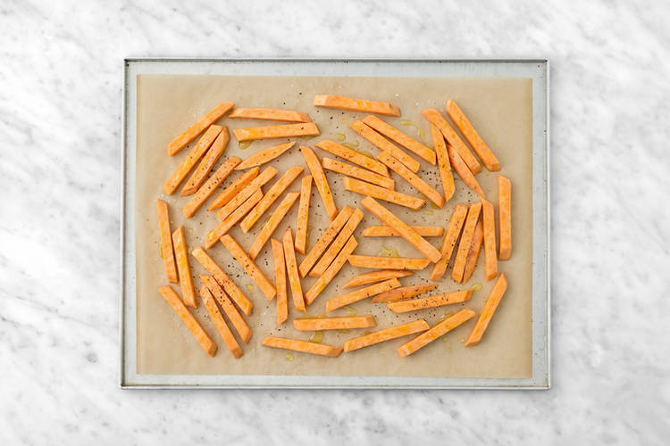 Bake the fries