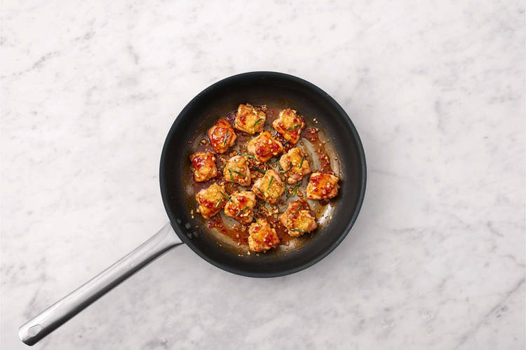 Cook the prawns