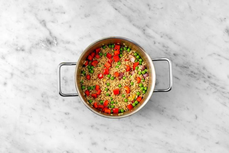 Stir-fry the Rice