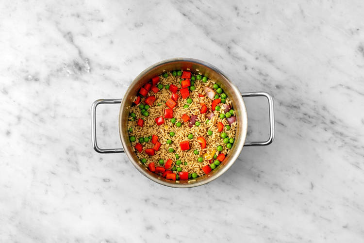 Stir-fry the Rice