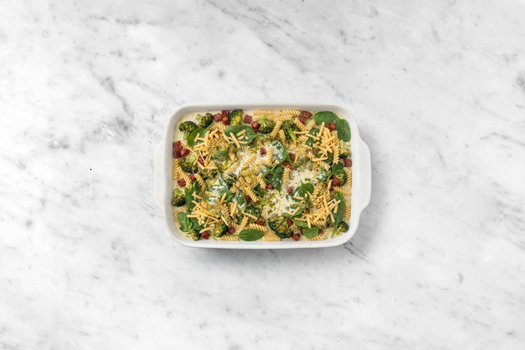 Finish the pasta bake