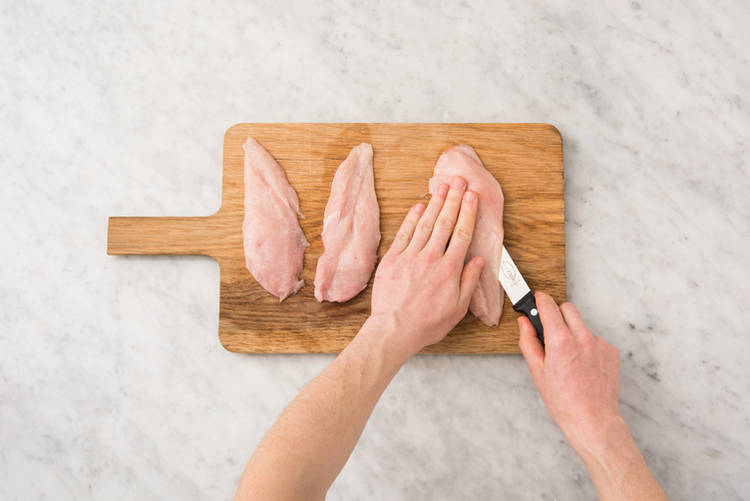 Prep the salmon