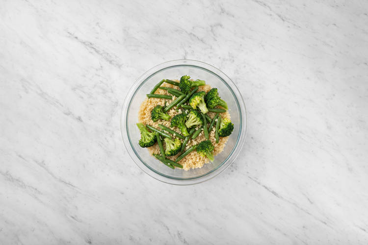 Cook the veggies