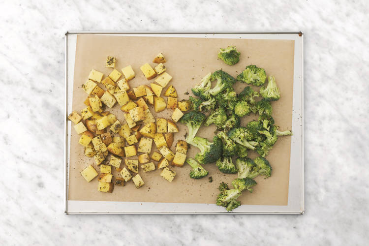 Roast the veggies
