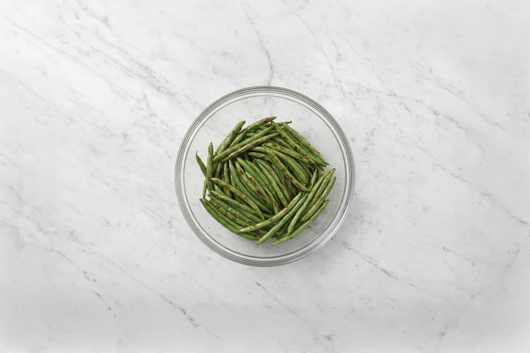 Cook the green beans