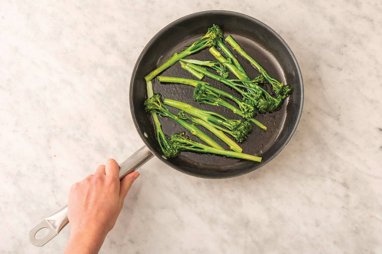 Cook the baby broccoli
