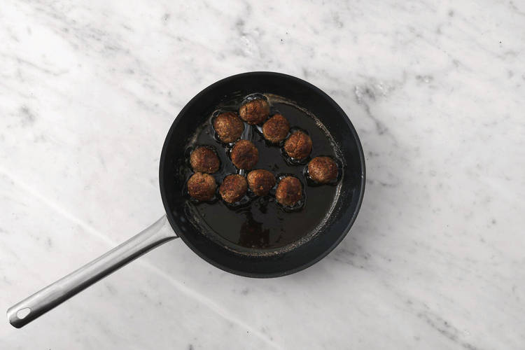 Cook the meatballs