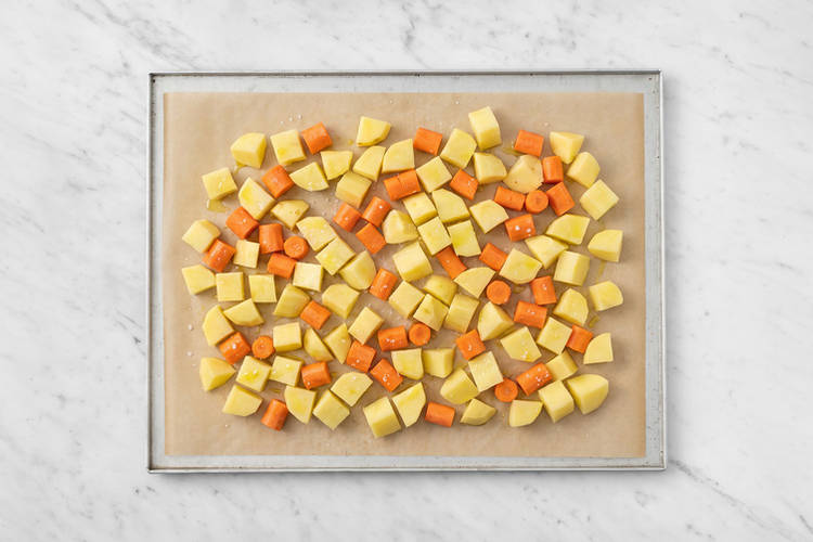 Roast the veggies