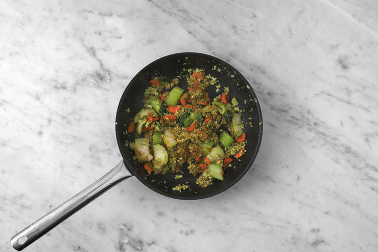 Cook the veggies