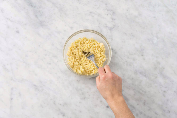 Prep the halloumi & make the couscous