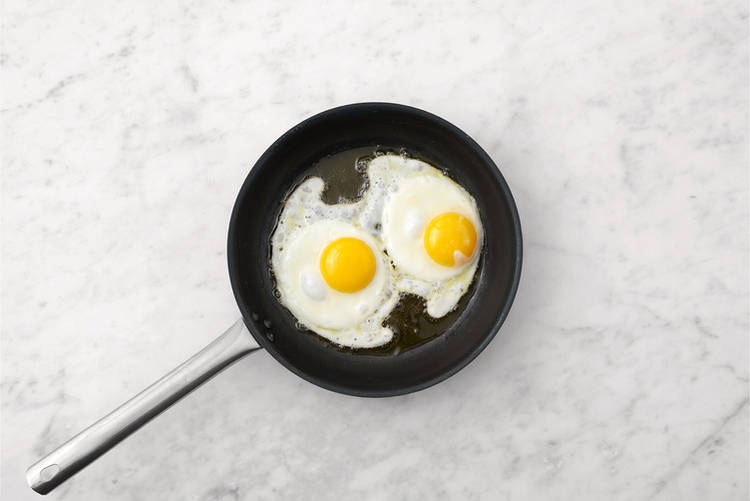 Fry the eggs