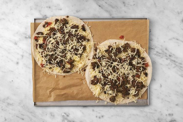 Quesadillas backen