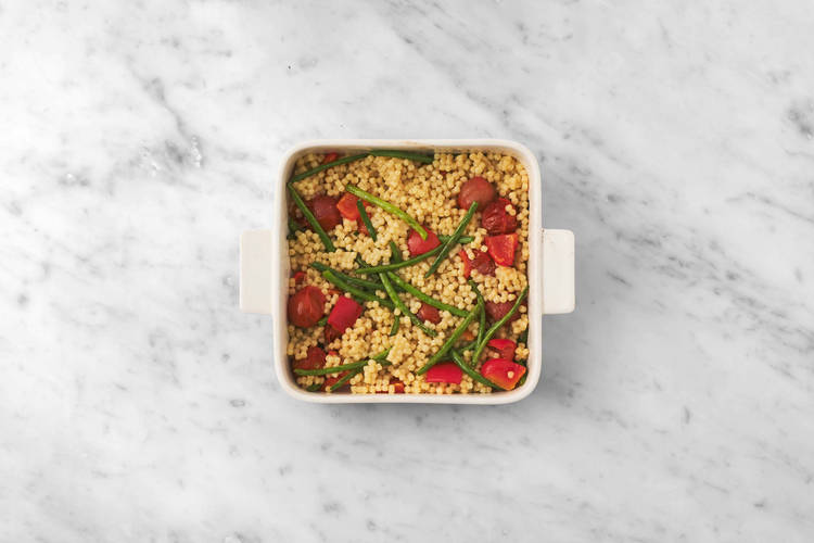 Tillsätt pärlcouscous