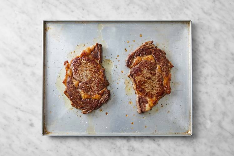 Prep and cook steak
