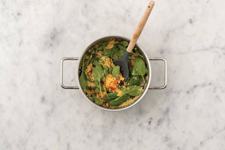 Get prepped & cook the couscous