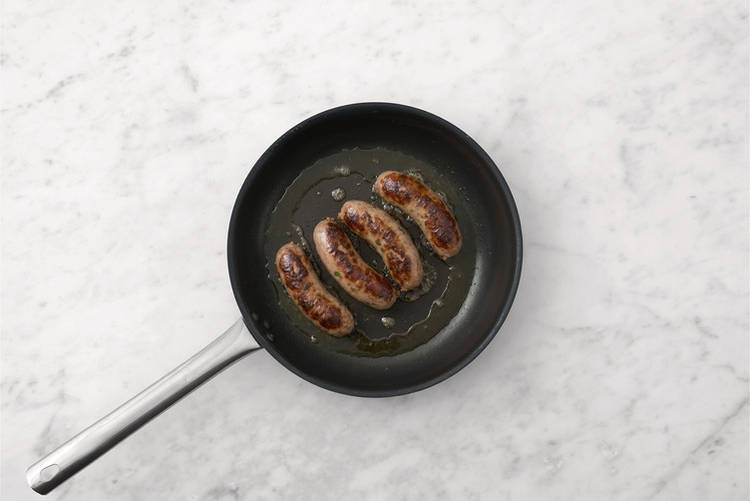 Cook the sausages