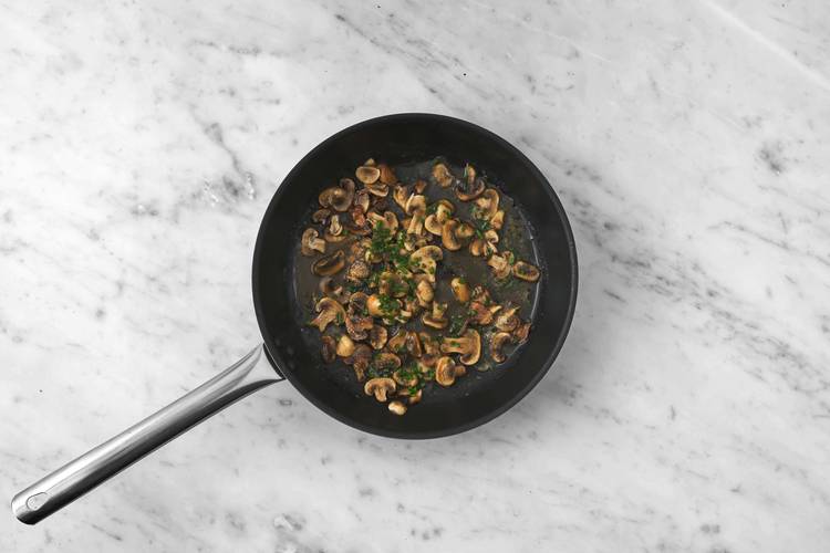 Make mushroom gravy