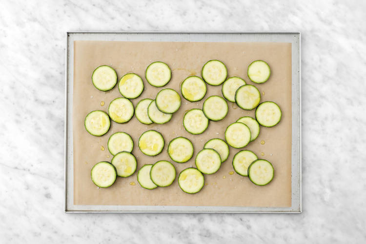 Roast the zucchini