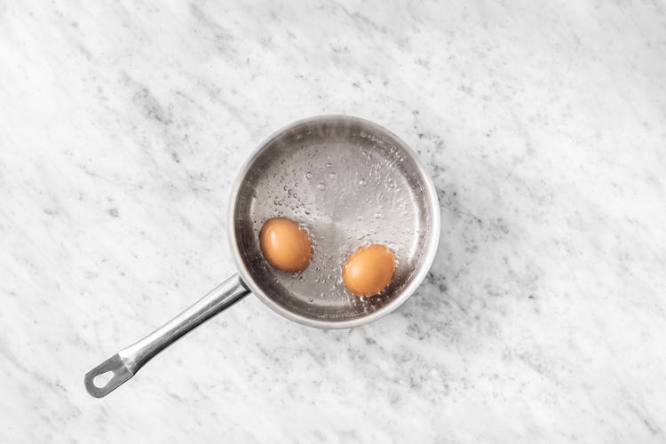 Cook the eggs
