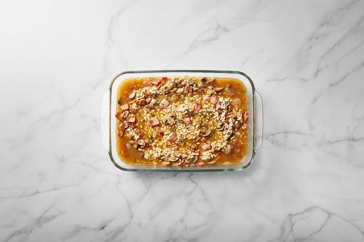 Bake the risotto