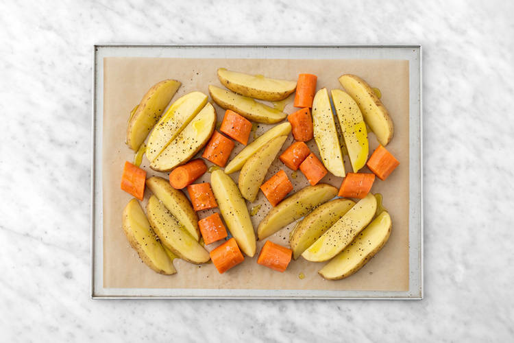 Roast the veggies