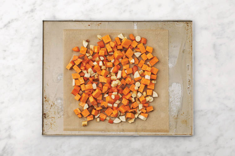Roast the veggies