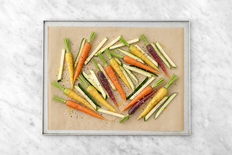 Roast the veggies