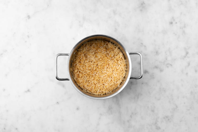 Cuire le pilaf