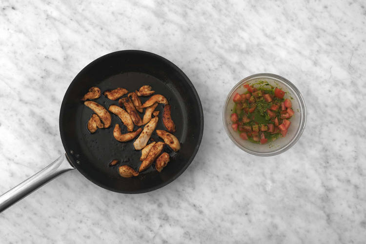Vegane Filetstreifen braten