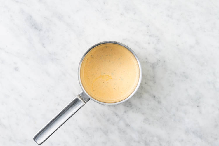 Hollandaise erwärmen