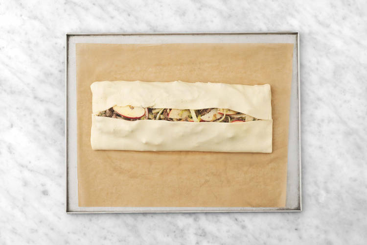 Strudel füllen