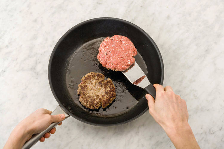 Burger Patties anbraten