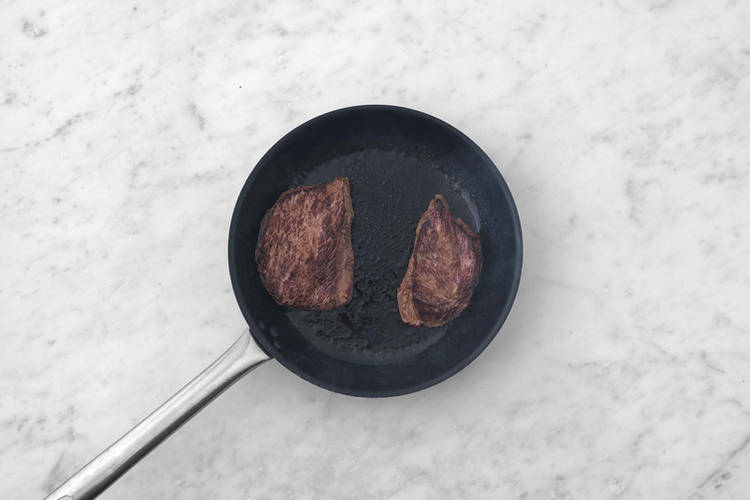 Steak anbraten