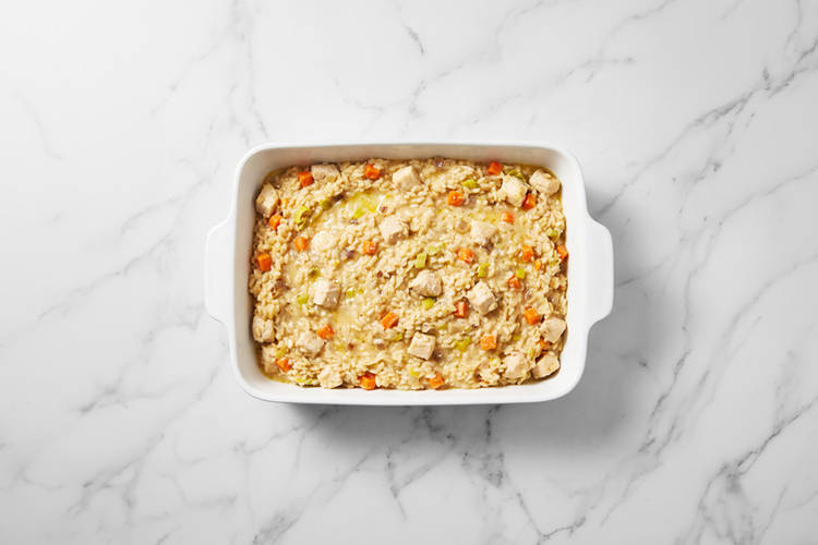 Bake the risotto