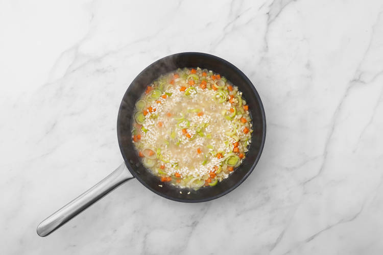 Start the risotto