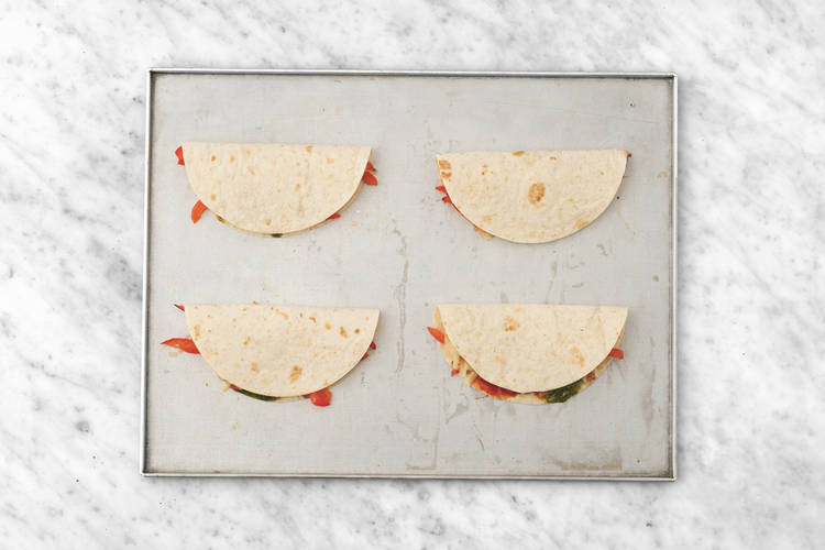 Assemble the Quesadillas