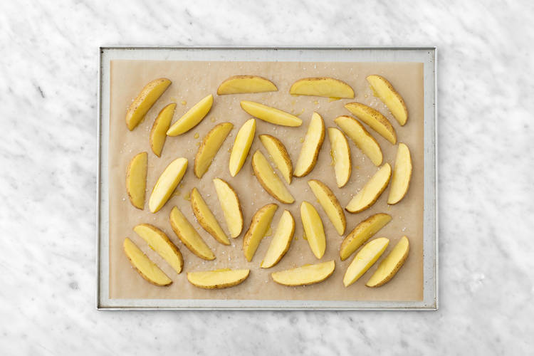 Bake the wedges