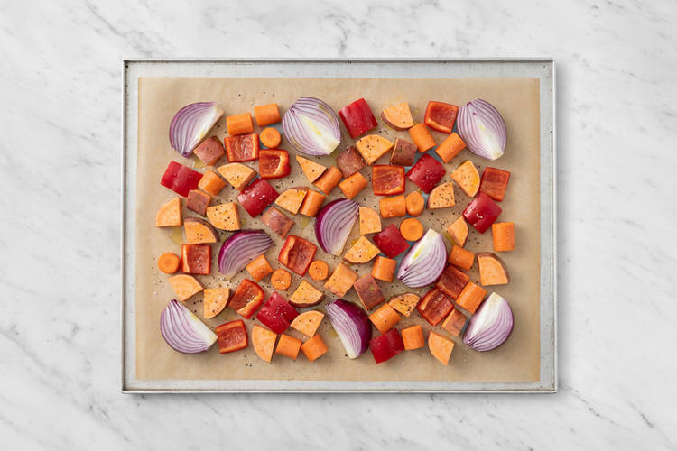 Roast the veggies