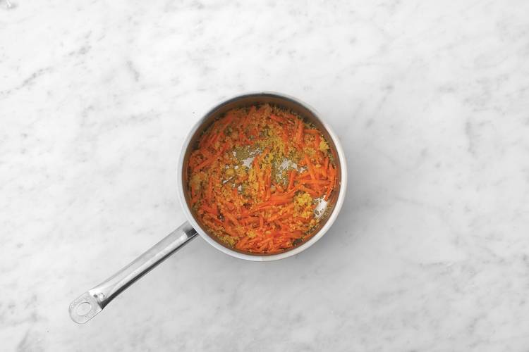 Make the carrot couscous