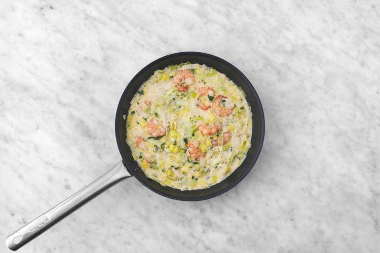 Hop, les crevettes à la poêle !
