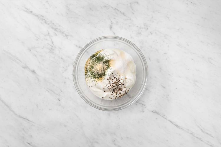 Make dill-garlic sour cream