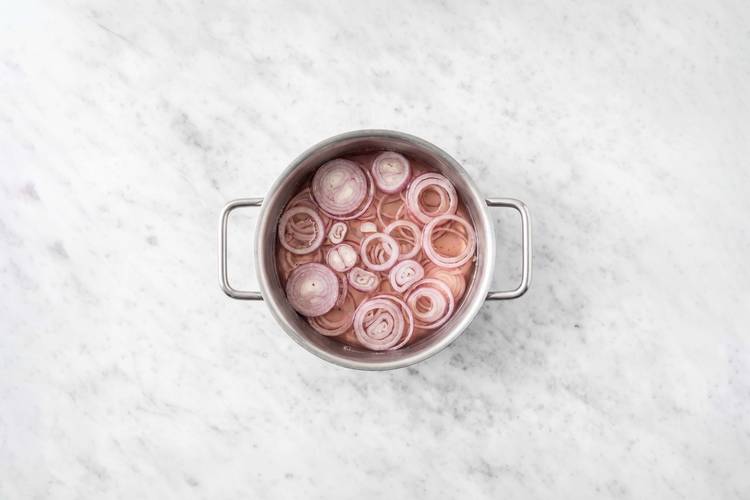 Prep and pickle shallots